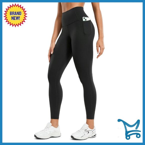 Pants - High Waisted Yoga Leggings with Pockets 25" Buttery Soft Gym Pants
